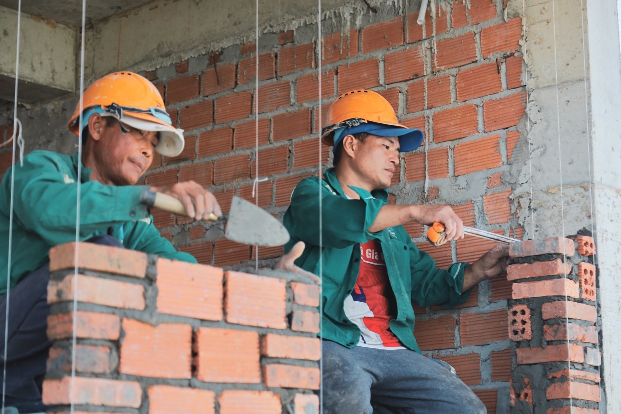 nguyên tắc xây tường gạch chuẩn
